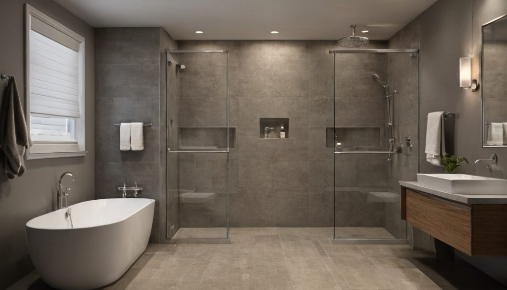 Small Bathroom Layout Decisions: Clearances, Door Swings, Niches, and Wet-Zone Limits interior planning detail