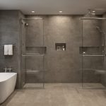 Small Bathroom Layout Decisions: Clearances, Door Swings, Niches, and Wet-Zone Limits interior planning detail