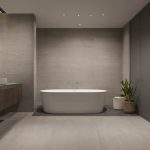 Which tile specifications should decide whether a bathroom floor is suitable shown in a luxury residential interior