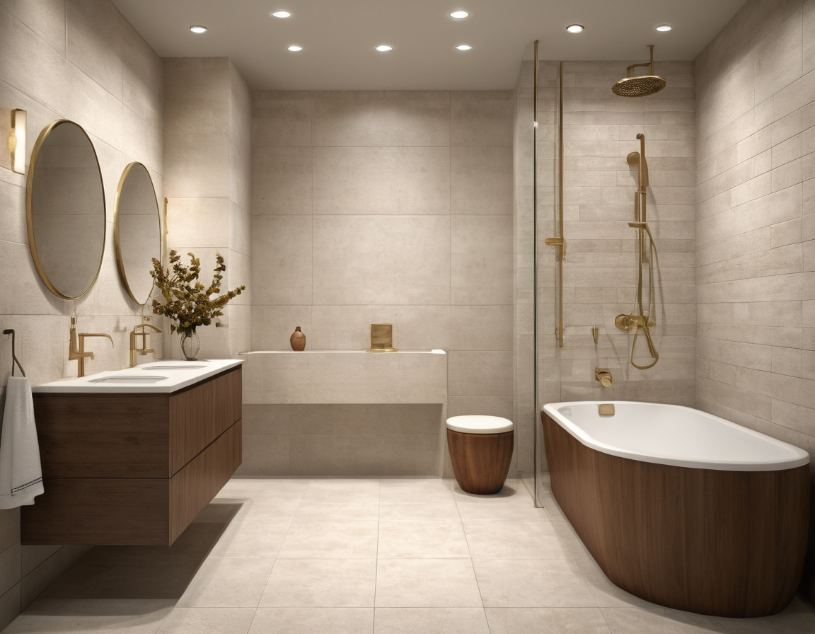 Luxury interior image showing The best bathroom floor balances cleanability, grout burden, replacement risk, and installed cost