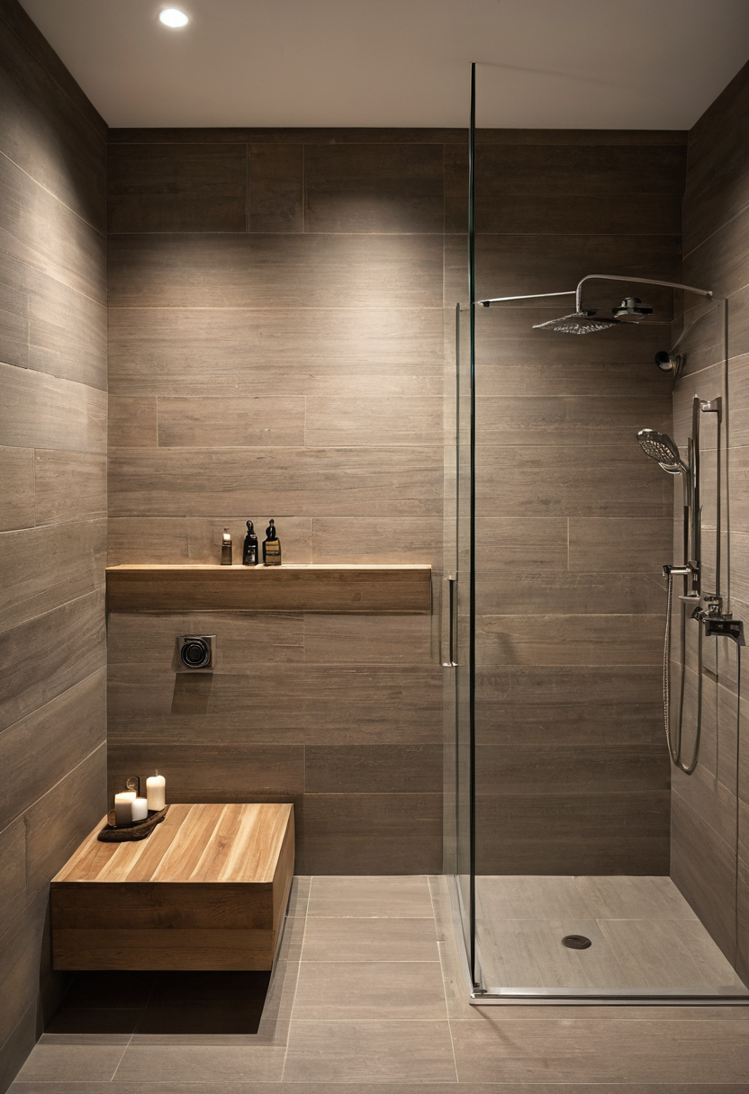 Luxury interior image showing Wood-framed bathrooms require a verified recess that does not weaken joists, trusses, or subfloor support